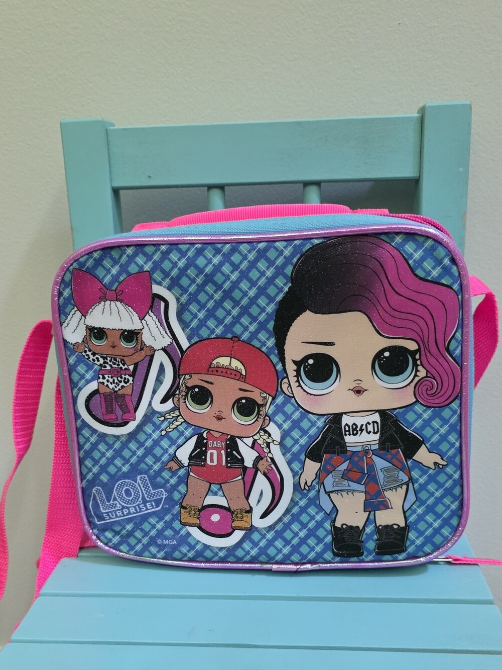 L.O.L. Surprise! Teal & Hot Pink Character Lunch Bag